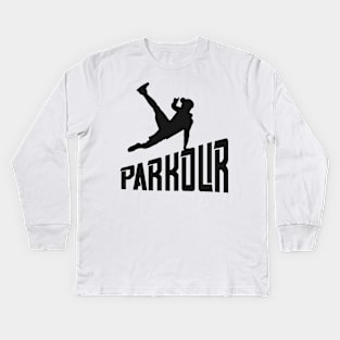 Freerunner Athlete Parkour Kids Long Sleeve T-Shirt